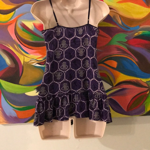 Baby phat purple nightgown with white designs - Picture 2 of 2